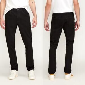 Everlane The Slim 4-Way Stretch Organic Cotton Jean Black Men 30X26.5 READ DESC.